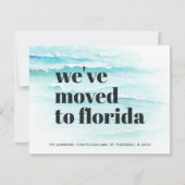 Nach Florida Ocean Waves verschoben - neue Adresse Ankündigung (Vorderseite)