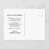 Nach Florida Ocean Waves verschoben - neue Adresse Ankündigungspostkarte (Rückseite)