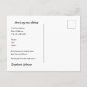 Nach Florida überführt Pink Flamingo Beach Szene Ankündigungspostkarte (Rückseite)