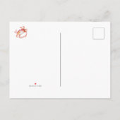 Nach Florida überführt Wasserfarben Strand Meer Ankündigungspostkarte (Rückseite)