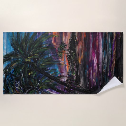 Nach Glow Beach Handtuch (Vorderseite)