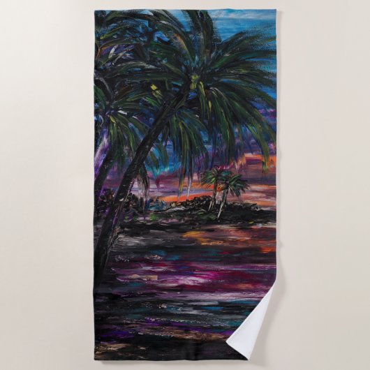 Nach Glow Beach Handtuch (Vorderseite)