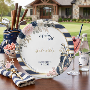 Nach Golf Junggesellinnenabschied Blau Elegant Vor Pappteller