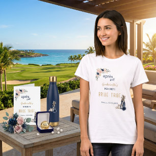 Nach Golf Junggesellinnenabschied Blau Elegant Vor T-Shirt