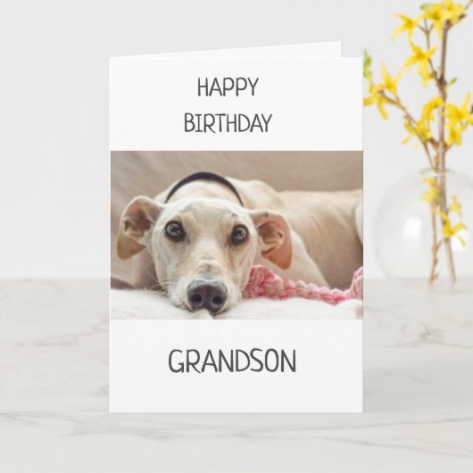 NACH GRANDSON AM GEBURTSTAG! KARTE (Gelbe Blume)