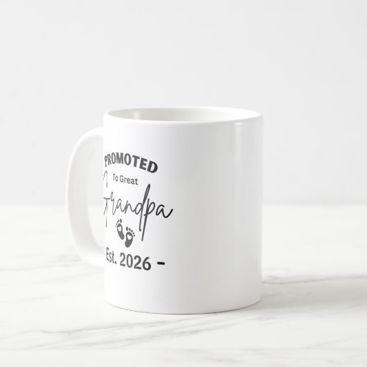 Nach Großgland befördert für Anfang 2026 Kaffeetasse (Vorderseite Links)