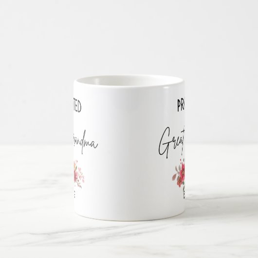 Nach Großgroßma Est 2023 befördert, Urgroßmutter Kaffeetasse (Mittel)