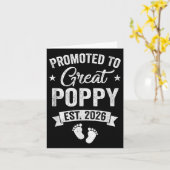 Nach Großmohn nach der Schwangerschaftsankündigung Karte (Gelbe Blume)