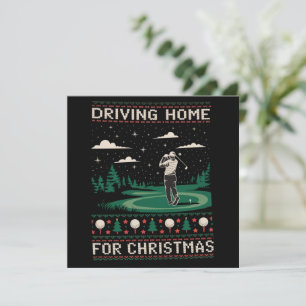 Nach Hause fahren zu Weihnachten Golf Lustig Hässl