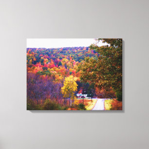 NACH HAUSE IM HERBST Leinwand