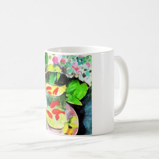 nach Henri Matisse, The Goldfish, digital zeichnen Kaffeetasse (VorderseiteRechts)