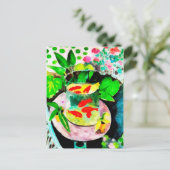 nach Henri Matisse, The Goldfish, digital zeichnen Postkarte (Stehend Vorderseite)