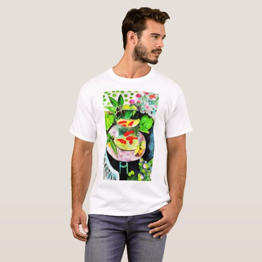 nach Henri Matisse, The Goldfish, digital zeichnen T-Shirt (Vorne ganz)