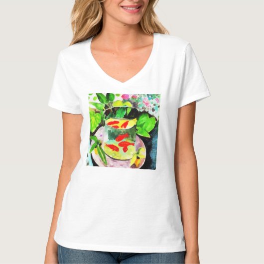 nach Henri Matisse, The Goldfish, digital zeichnen T-Shirt (Vorderseite)