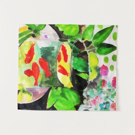 nach Henri Matisse, The Goldfish, digital zeichnen Wandteppich (Vorderseite (Horizontal))