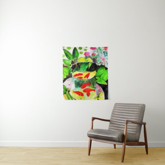nach Henri Matisse, The Goldfish, digital zeichnen Wandteppich (Beispiel)