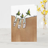 Nach Herbstnotecard Karte (Gelbe Blume)