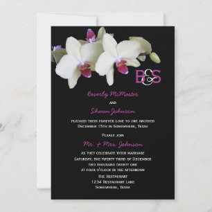 Nach-Hochzeitsempfang-Einladung, Orchideen Einladung