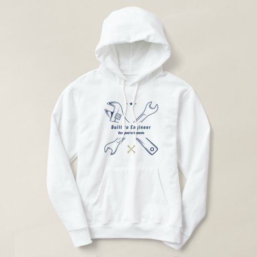 Nach Ingenieurwesen gebaut Hoodie (Design vorne)