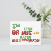 nach Kayak Postkarte (Stehend Vorderseite)