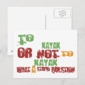 nach Kayak Postkarte (Vorne/Hinten)