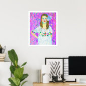 Nach Klimt - Portrait von Mada Poster (Heimbüro)