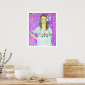 Nach Klimt - Portrait von Mada Poster (Küche)