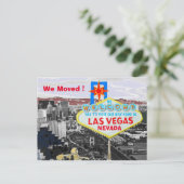 Nach Las Vegas überführt Ankündigungspostkarte (Stehend Vorderseite)