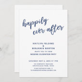 Nach Lässigem modernen Empfang war die Marine glüc Einladung (Vorne/Hinten)