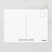 Nach Leonardo da Vinci "Geht!" Postkarte (Rückseite)