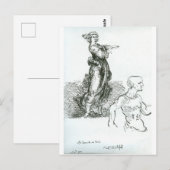 Nach Leonardo da Vinci "Geht!" Postkarte (Vorne/Hinten)