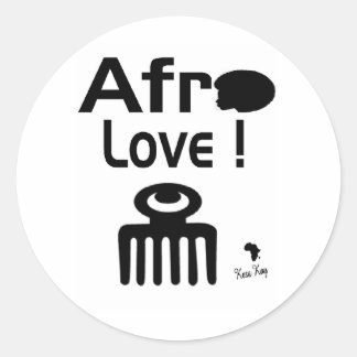 Nach Liebe mit DUAFE Runder Aufkleber