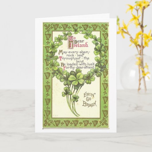 Nach liebes Irland Karte (Gelbe Blume)