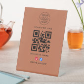 Nach Link-Hub-QR-Code-Schild suchen Sockelschild (In Situ)