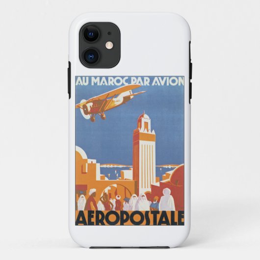 Nach Marokko mit dem Flugzeug Case-Mate iPhone Hülle (Rückseite)