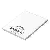 Nach Mommy Est befördert. 2023 Notizblock (Rotiert)