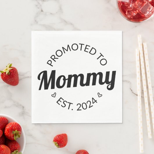 Nach Mommy Est befördert. 2024 I Serviette (Beispiel)