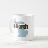 Nach Norden - Michigan Kaffeetasse (Vorderseite Links)