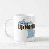 Nach Norden - Michigan Kaffeetasse (Links)