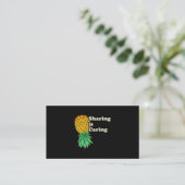 Nach oben Ananas-Shirt-Swingers, wenn Sie Y Visitenkarte (Stehend Vorderseite)