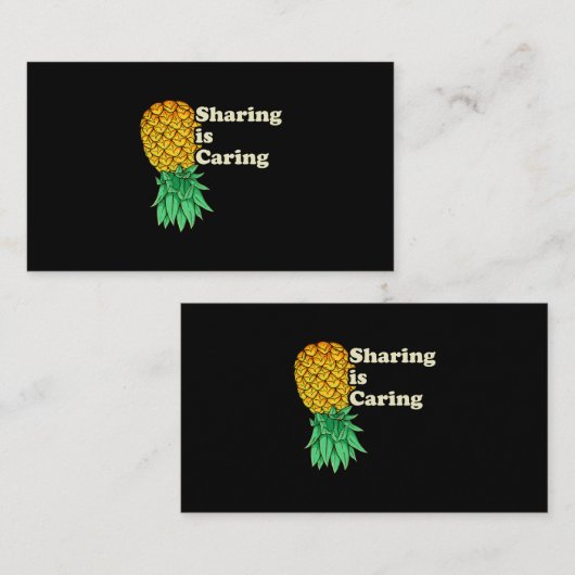 Nach oben Ananas-Shirt-Swingers, wenn Sie Y Visitenkarte (Vorne/Hinten)