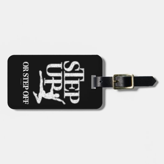 Nach oben oder nach unten (Tanz) Gepäckanhänger (Vorderseite horizontal)