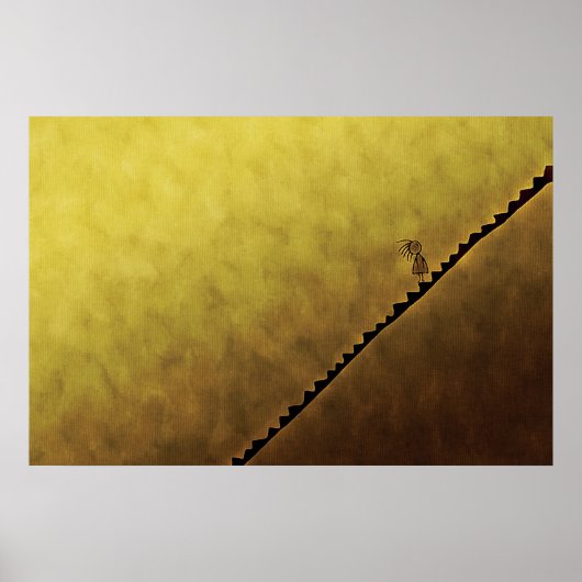Nach oben oder unten poster (Vorne)