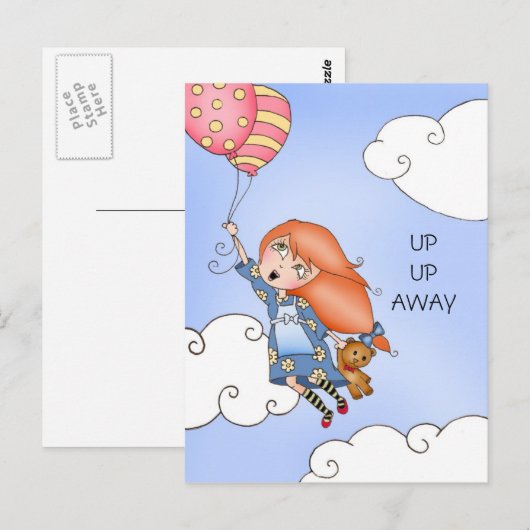 Nach oben - Postkarte (Vorne/Hinten)