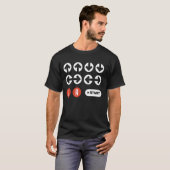 Nach oben Verlassen rechts B A Start Cheat Code Fu T-Shirt (Vorne ganz)