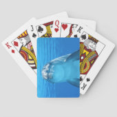 Nach obennahes des Delphins Spielkarten (Rückseite)