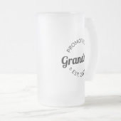 Nach Oma Est befördert. 2021 I Mattglas Bierglas (VorderseiteRechts)