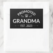 Nach Oma Est befördert. 2023 Rechteckiger Aufkleber (Tasche)