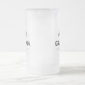 Nach Oma Est befördert. 2025 Mattglas Bierglas (Mittel)