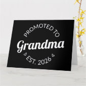 Nach Oma Est befördert. 2026 Karte (Gelbe Blume)